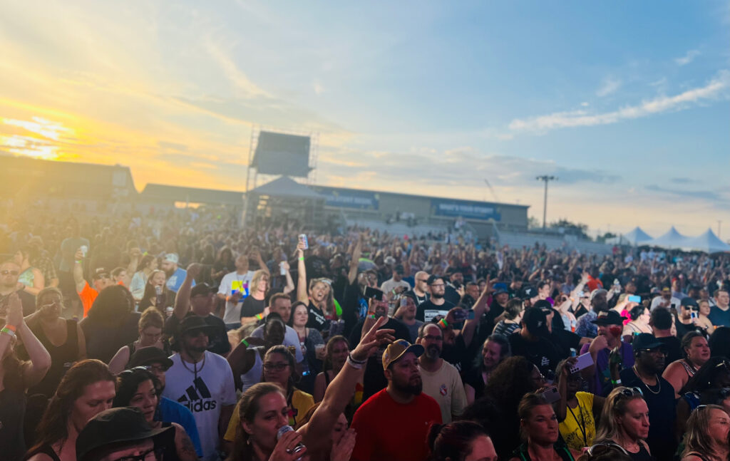 Concert crowd at Grand Casino